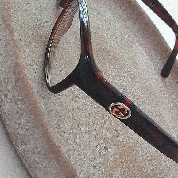 Gucci Havana Brown Tortoise Cat Eye Eyeglass Frames, Case and Gift Bag - Picture 9 of 13